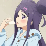 黍団子を食べるロコちゃん