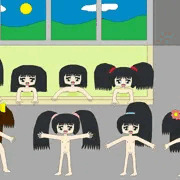 幼稚園のお泊り保育の女湯