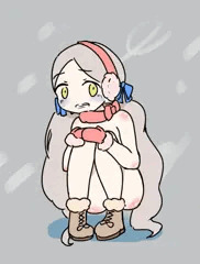 ロコちゃん寒空の下放置