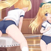ブルマで跳び箱