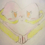 アナログ過去絵38　オリキャラ　妖怪セクシール