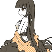 アレンジ和服っ子横から見た図