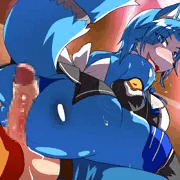 クリスタルの尻コキ