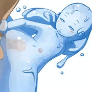 騎乗位スライム娘