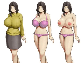 おっぱいの大きなおばさんの立ち絵