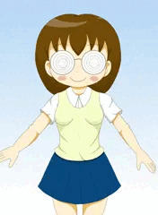 瓶底眼鏡っ娘