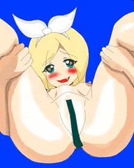 鏡音リンちゃんがおちんぽを欲しがっている