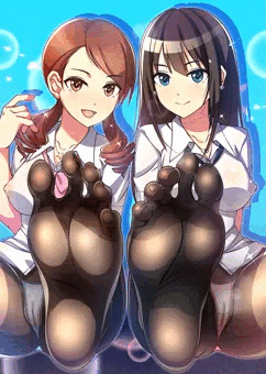 加蓮ちゃんとしぶりんの足裏