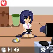 ゲームをプレイしているしずりん（R-18版）　大きいサイズ
