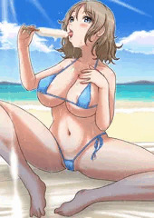 アイスを食べる曜ちゃん