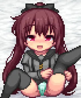 月咲ちゃんニーソコキ