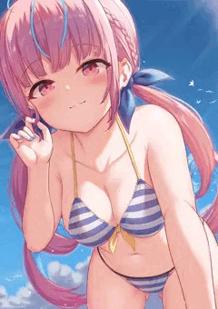 夏なのでまた水着あくたんを描いた