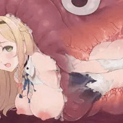 モンスターに捕食されるクラウディア