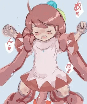 [ラフ絵]触手に犯されるシロマちゃん