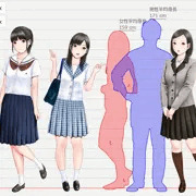 H道・T北地方で見かけそうな制服を着た女の子。