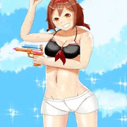【艦これ差分】水着白露