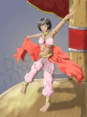 中東の踊り子