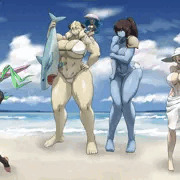 巨乳ビーチ