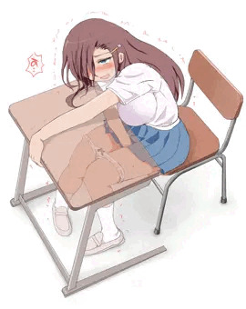 授業中オナニーに興じるJK