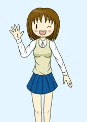 落書き線目ちゃん（仮）