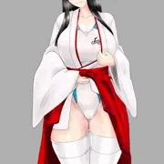 競泳水着IN巫女服