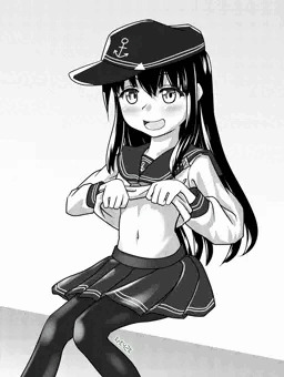 おなか見せてくれる暁ちゃん ＋くすぐり