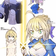 独断と偏見とノリと悪ふざけで描いたセイバー