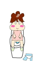 みかんちゃんトイレでうんち出来るかな