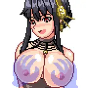 ヨルさん乳揉み
