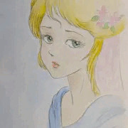 水彩練習で少女を描いてみた