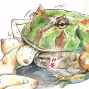 カエルさん捕食