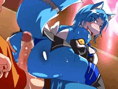 クリスタルの尻コキ