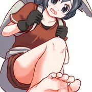 かばんちゃんに足で踏んでもらう