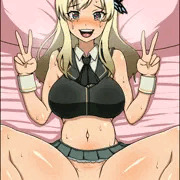 笑顔でボテ腹！