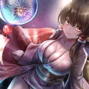 お盆なのでミニ浴衣霊夢（濡れ透け乳首）