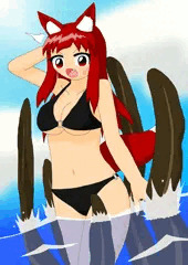 狐娘VS海藻の怪物