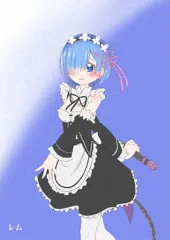 レム習作絵。孕みお腹差分もあるよ。