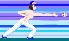 ボールを投げるつぐみ