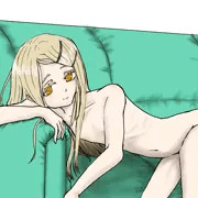 ソファで…