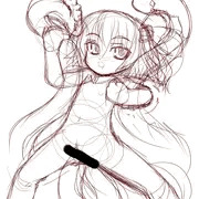 触手姦ルーミアのラフ
