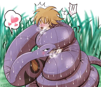 茂みでアーボックに襲われてしまった！！