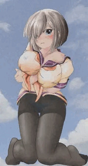 パンストでノーブラな浜風ちゃん