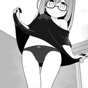 ぱんつの絵を描くために自分をモデルにする秋乃楓ちゃん