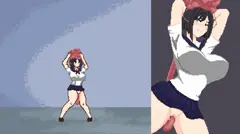 悪夢屋敷・無限牢獄　敵敗北エロシーン基本アニメーション03