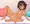 ベッドでくつろぐ部族娘