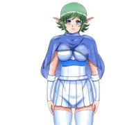 追い詰められるエルフちゃん