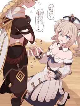 バーバラちゃんのテコキハンカチ射精