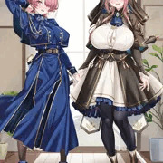 麻央＆莉波のコスプレ
