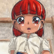 たまきちゃん薬を塗られる