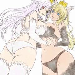 クッパ姫とキングテレサ姫　ラフ
